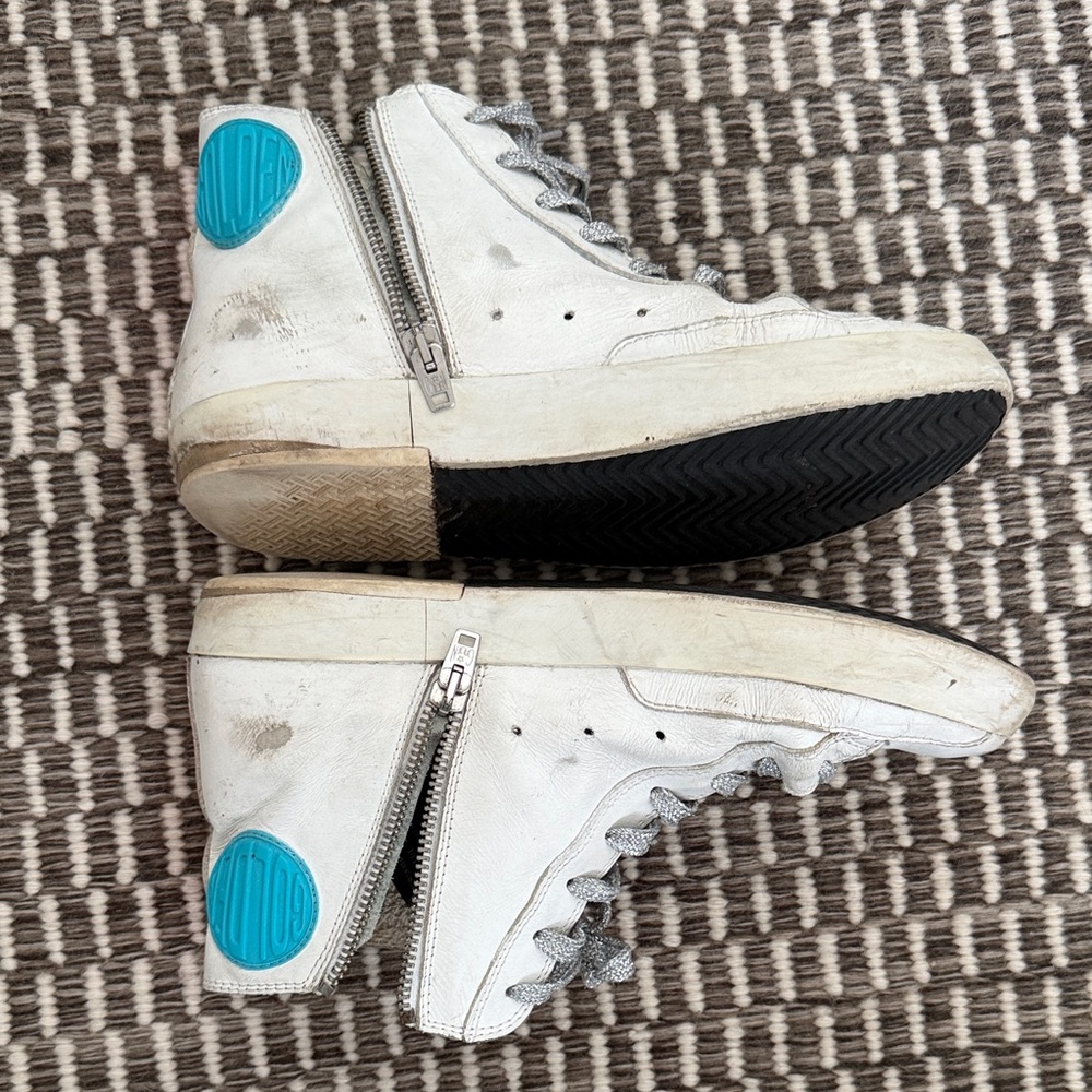 Golden Goose White and Pink Sneakers - Picture 4 of 7